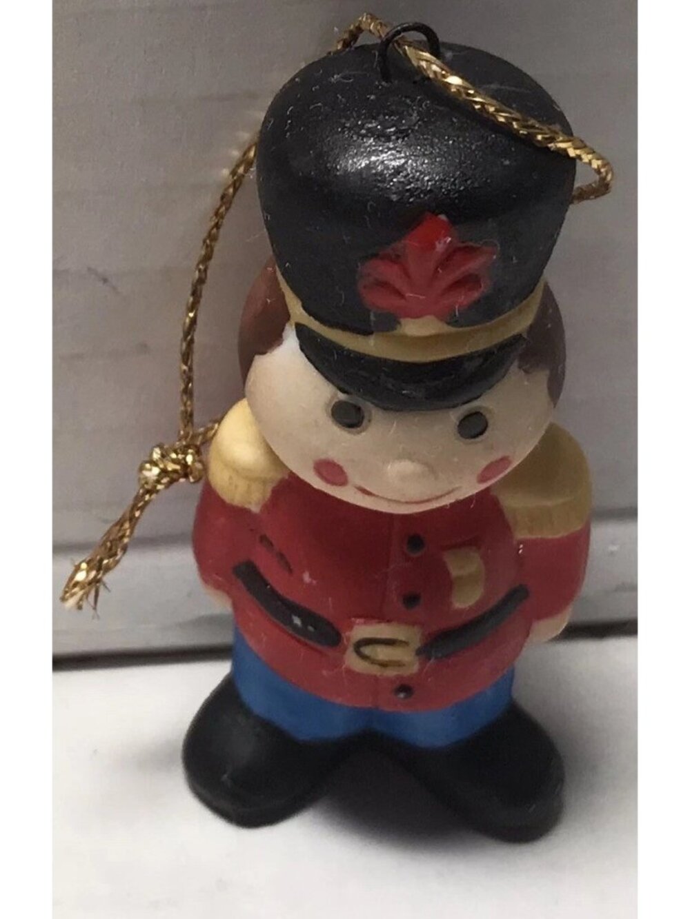 Russ Berrie Little Toy Soldier Boy Christmas Tree Cerami Ornament 2 1/4" x 1"